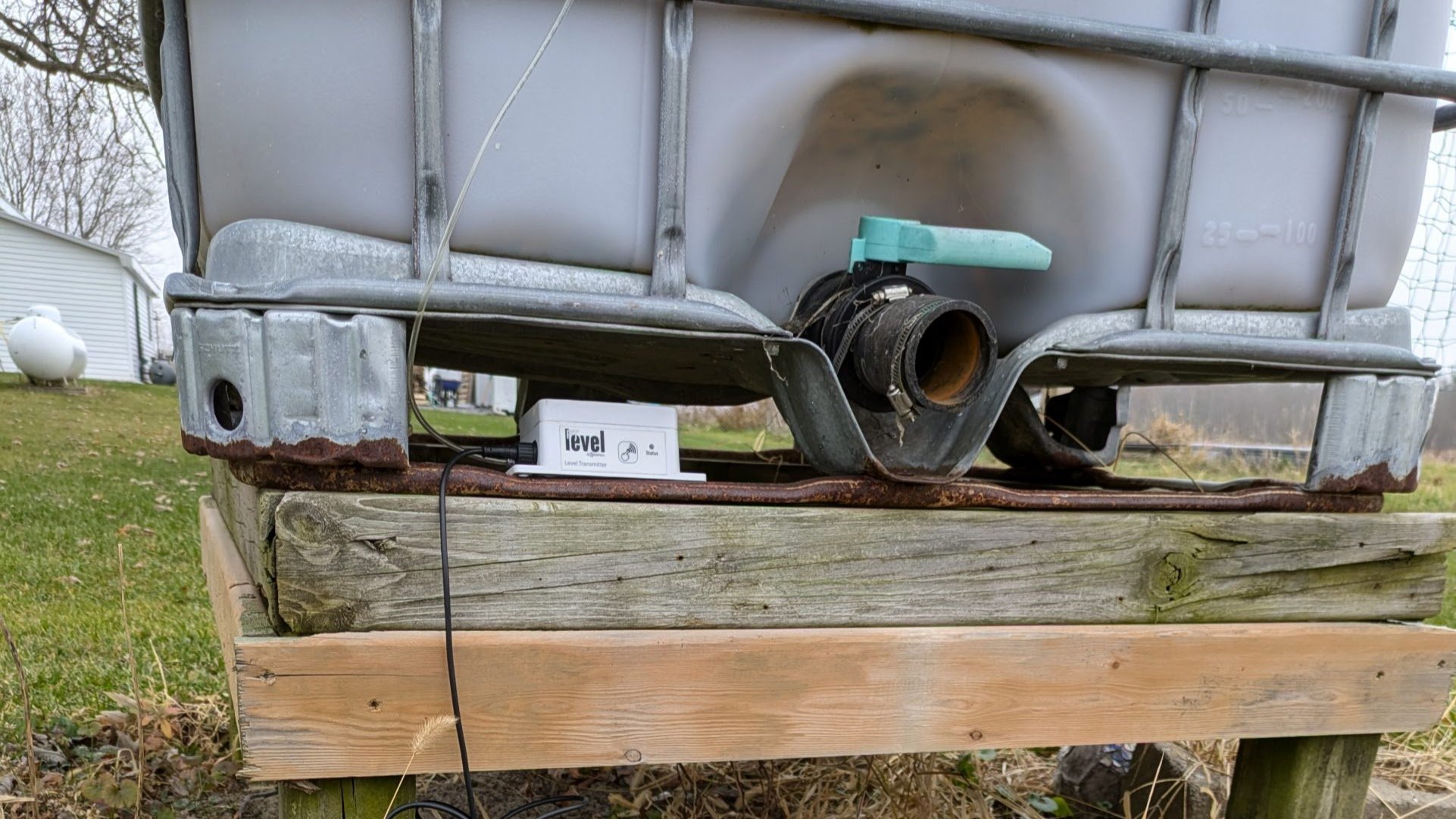 PTLevel on Garden Rain Collection Tank